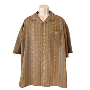 Vintage Y2K Rocawear Short Sleeve Button Up Shirt Size Men’s XL All Over Print
